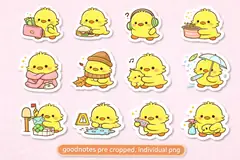 Daily life stickers compatibility preview.