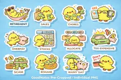 Finance stickers compatibility preview.