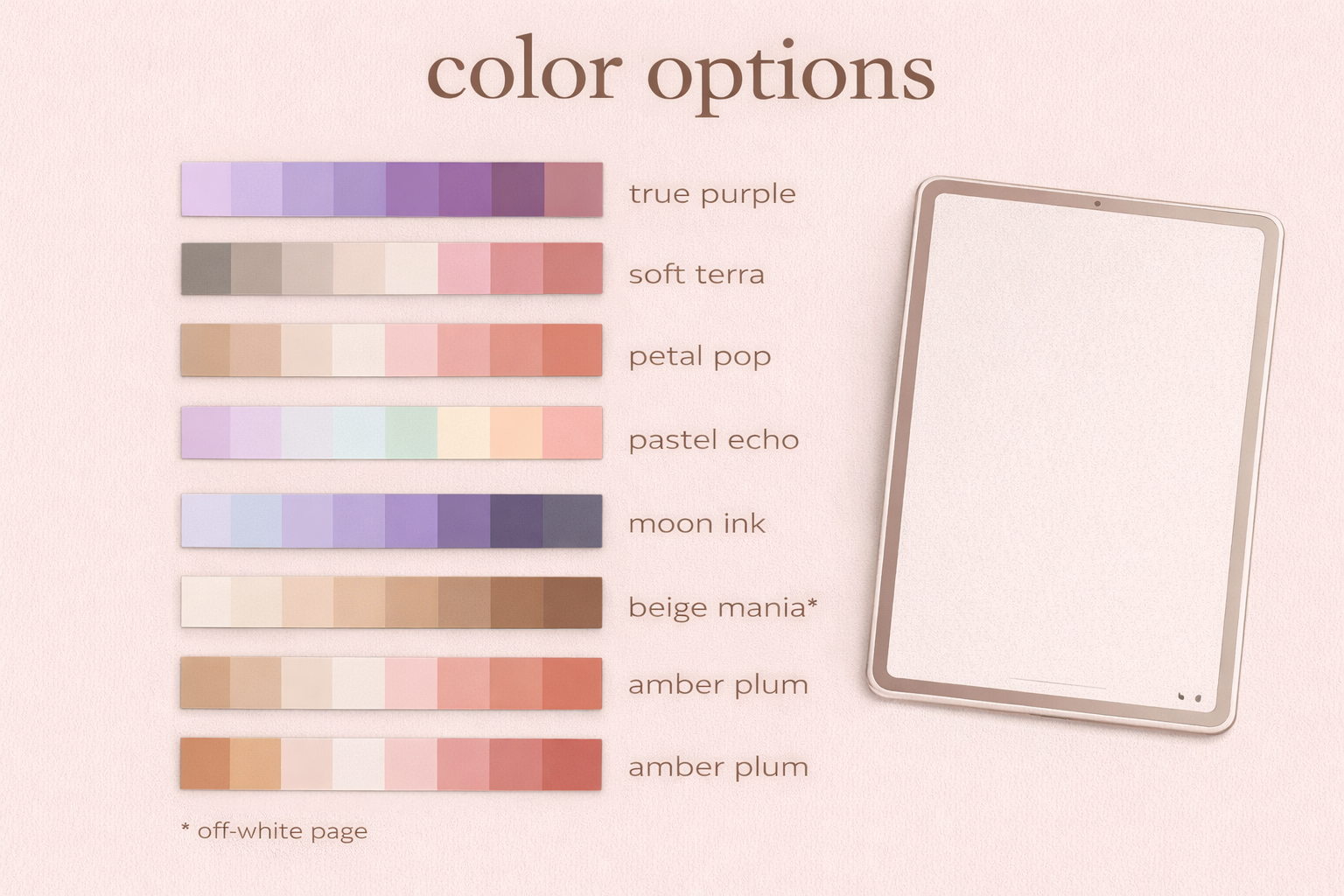 Checklist pages included in the digital notebook bundle.