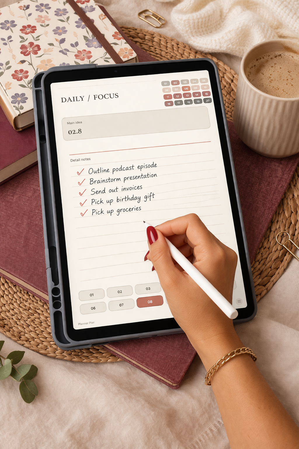 Cover collection preview included with the digital notebook.