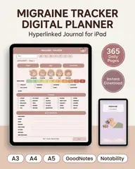 Migraine Tracker Log Book hero image.